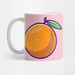 Orange Fruit Cartoon Mug